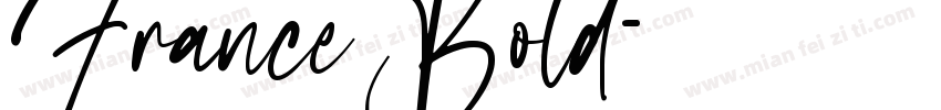 France Bold字体转换